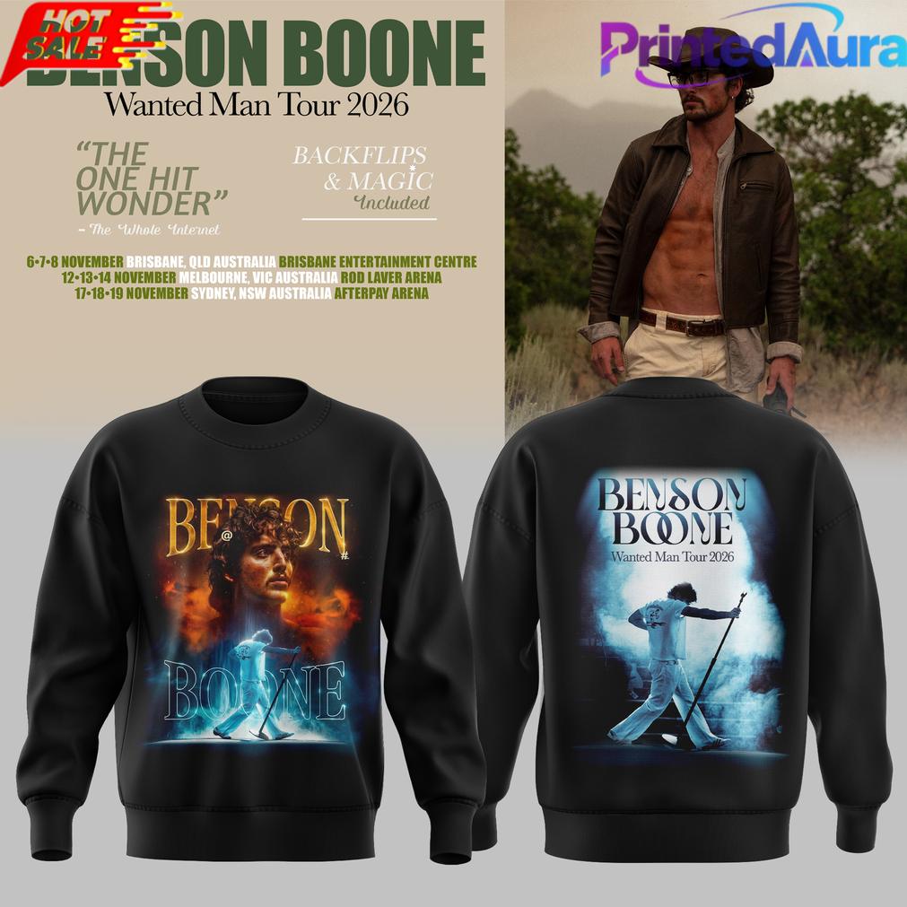 BENSON BOONE WANTED MAN TOUR 2026 SWEATER BENSON BOONE WANTED MAN TOUR 2026 SWEATER