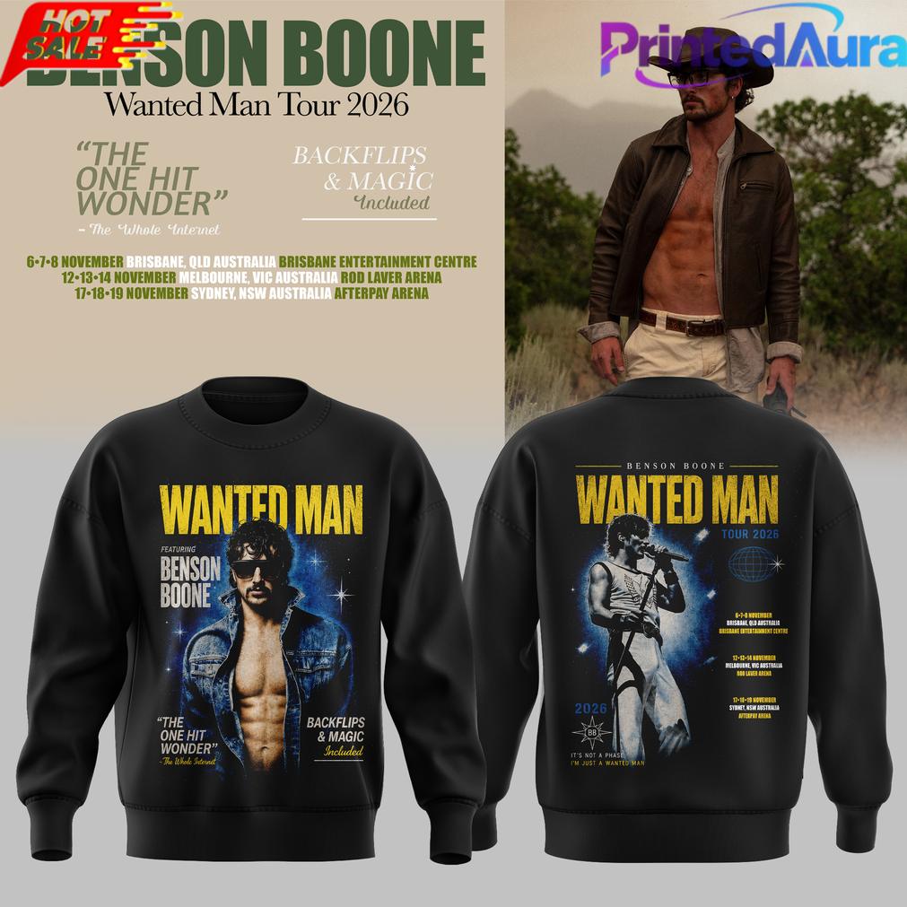 BENSON BOONE WANTED MAN TOUR 2026 SWEATER BENSON BOONE WANTED MAN TOUR 2026 SWEATER
