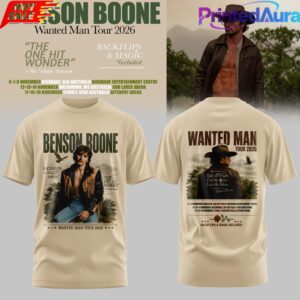 BENSON BOONE WANTED MAN TOUR 2026 T-SHIRT 3 BENSON BOONE WANTED MAN TOUR 2026 T-SHIRT 3
