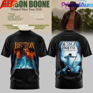 BENSON BOONE WANTED MAN TOUR 2026 T-SHIRT 4 BENSON BOONE WANTED MAN TOUR 2026 T-SHIRT 4