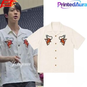 BTS Jin World Tour Arirang London Magikarp Pokemon Hawaiian Shirt