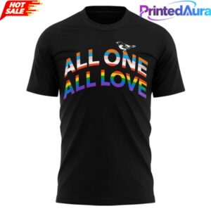 Baltimore Orioles Pride Night 'All One All Love' Rainbow Black Tee 1 Baltimore Orioles Pride Night 'All One All Love' Rainbow Black Tee 1