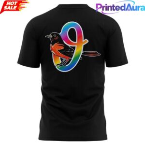 Baltimore Orioles Pride Night 'All One All Love' Rainbow Black Tee 2 Baltimore Orioles Pride Night 'All One All Love' Rainbow Black Tee 2
