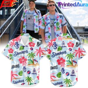 Biloxi Shuckers x Christmas in July 2026 Special Hawaiian Shirt