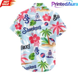 Biloxi Shuckers x Christmas in July 2026 Special Hawaiian Shirt 1