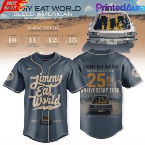 Bleed American 25th Anniversary Tour 3D Baseball Jersey 2