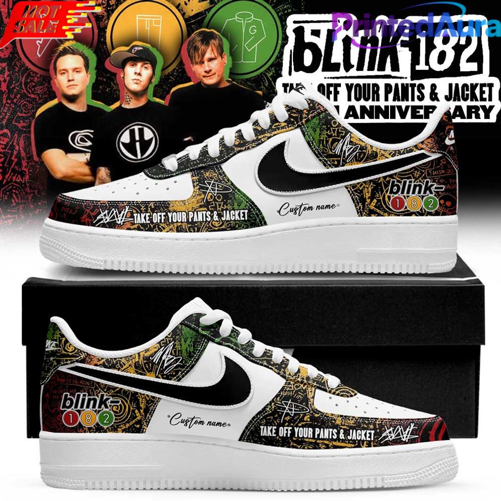 Blink-182 25th Anniversary Take Off Your Pants and Jacket Air Force 1 Shoes Blink-182 25th Anniversary Take Off Your Pants and Jacket Air Force 1 Shoes