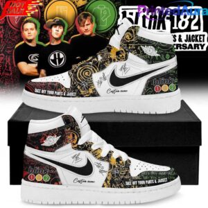 Blink-182 25th Anniversary Take Off Your Pants and Jacket Air Jordan 1 Shoes