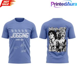 Blink-182 Boomer Spaulding and Travis Blue Edition Tee 1 Blink-182 Boomer Spaulding and Travis Blue Edition Tee 1