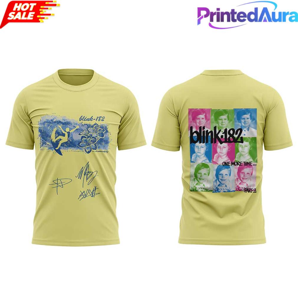 Blink-182 Boomer Spaulding and Travis Pastel Tee Blink-182 Boomer Spaulding and Travis Pastel Tee