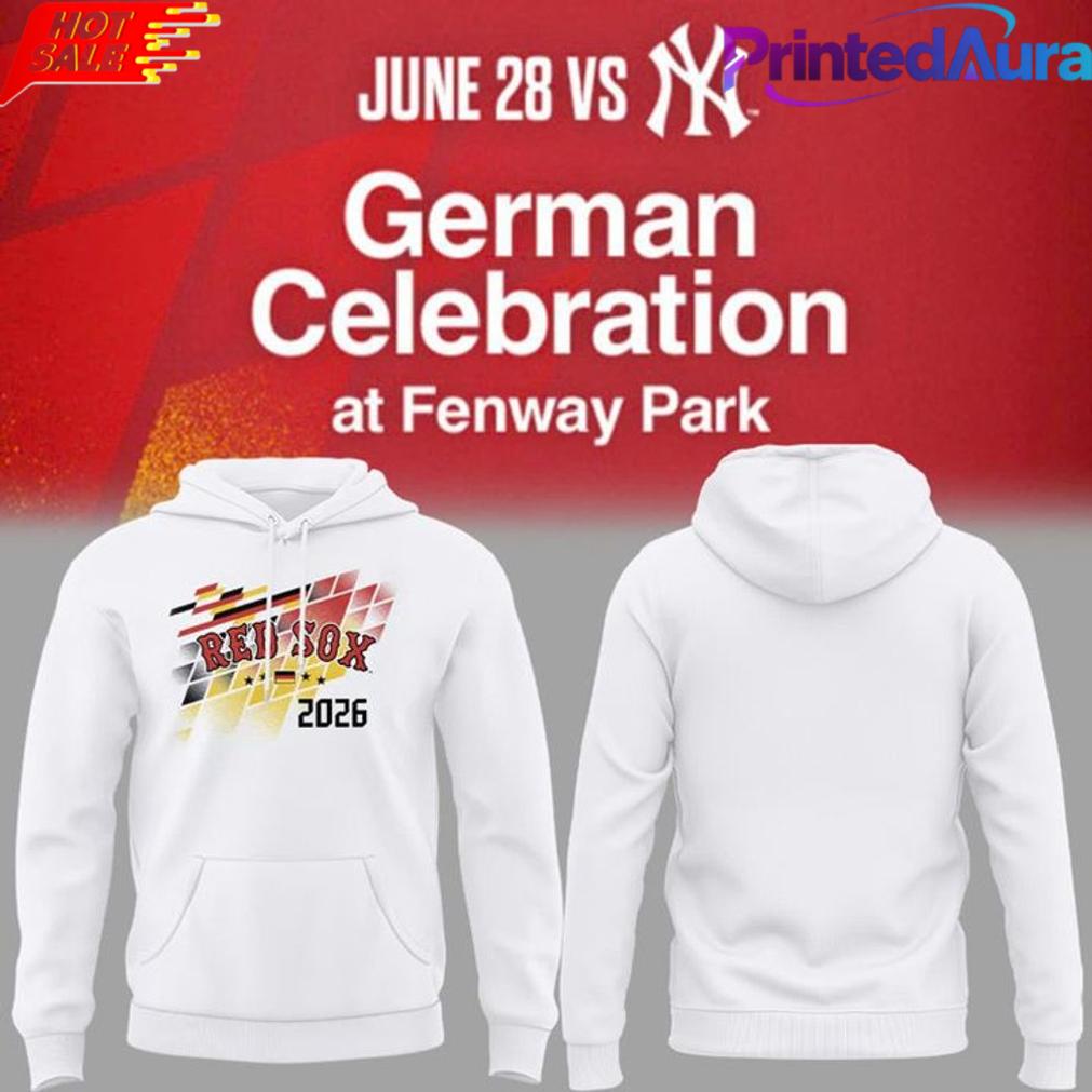 Boston Red Sox German Celebration Special White Hoodie Boston Red Sox German Celebration Special White Hoodie