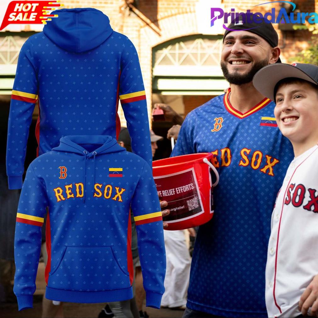 Boston Red Sox Venezuelan Pride Hoodie Boston Red Sox Venezuelan Pride Hoodie