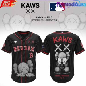 Boston Red Sox x KAWS Blackout Baseball Jersey