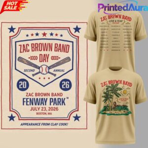 Boston Red Sox x Zac Brown Band Fenway Park Limited Edition Shirt