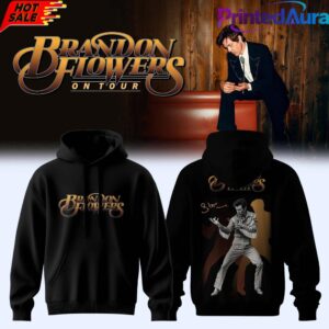 Brandon Flowers On Tour 2026 Signature Black Edition Hoodie