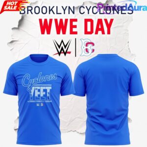 Brooklyn Cyclones 2026 WWE Day Special Blue Shirt
