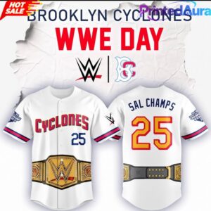 Brooklyn Cyclones WWE Day 2026 Limited Edition Baseball Jersey_