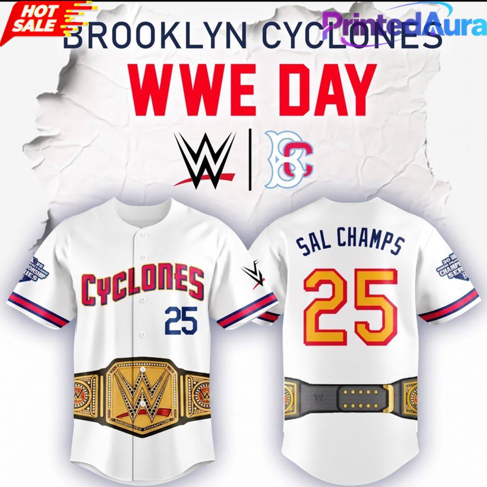 Brooklyn Cyclones WWE Day 2026 Limited Edition Baseball Jersey_ Brooklyn Cyclones WWE Day 2026 Limited Edition Baseball Jersey_
