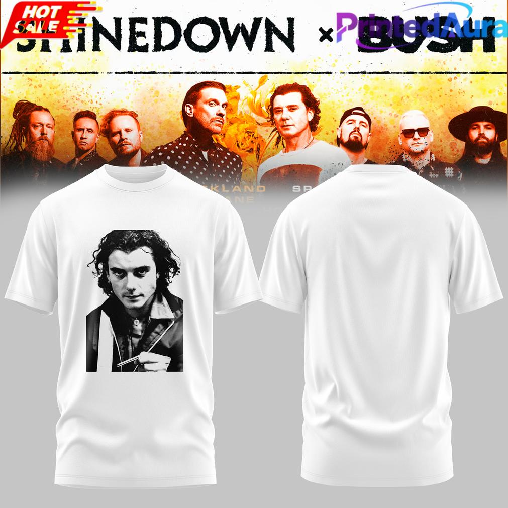 Shinedown Bush Australian & NZ Tour Limited 2D Tee Shinedown Bush Australian & NZ Tour Limited 2D Tee