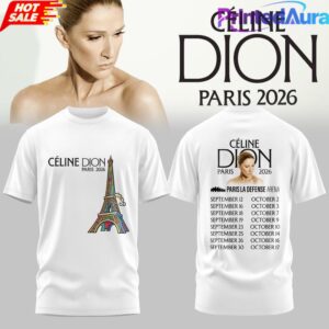 CÉLNE DION LIVE IN PARIS 2026 Limited T-Shirt 3 CÉLNE DION LIVE IN PARIS 2026 Limited T-Shirt 3