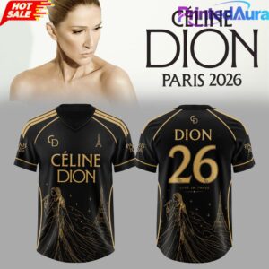 CÉLINE DION LIVE IN PARIS 2026 Midnight Elegance Football Jersey