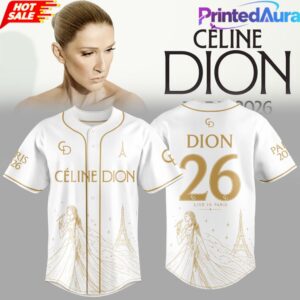 CÉLINE DION LIVE IN PARIS 2026 Midnight Elegance Football Jersey 1