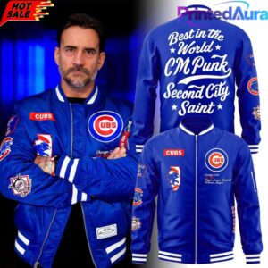 CM Punk Chicago Cubs Bomber Jacket – ‘Best in the World’ Bomber Jacket