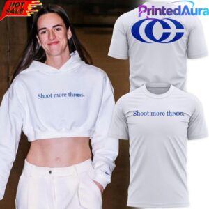 Caitlin Clark Shoot More Threes 2026 White Tee