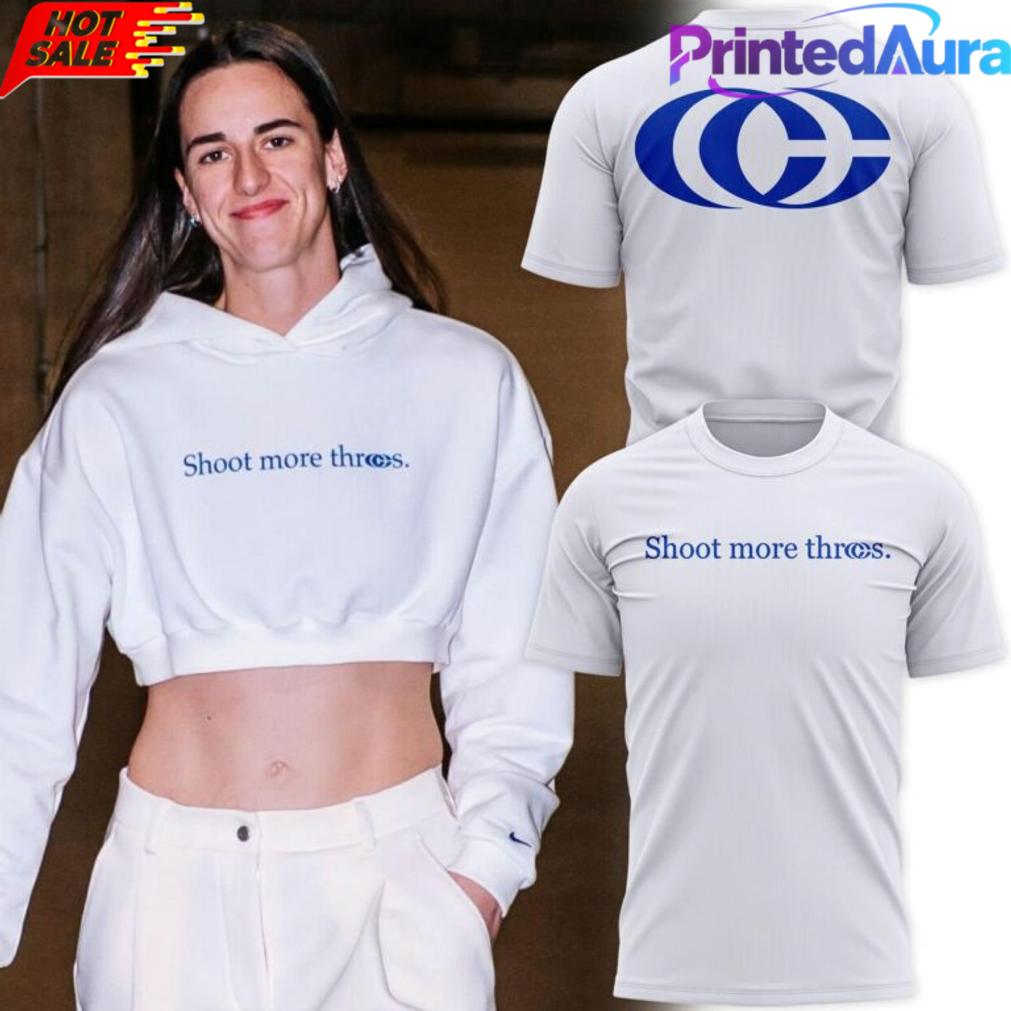 Caitlin Clark Shoot More Threes 2026 White Tee Caitlin Clark Shoot More Threes 2026 White Tee
