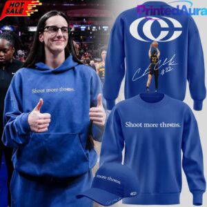 Caitlin Clark “Shoot More Threes” Logo and Signatures Edition Sweatshirt