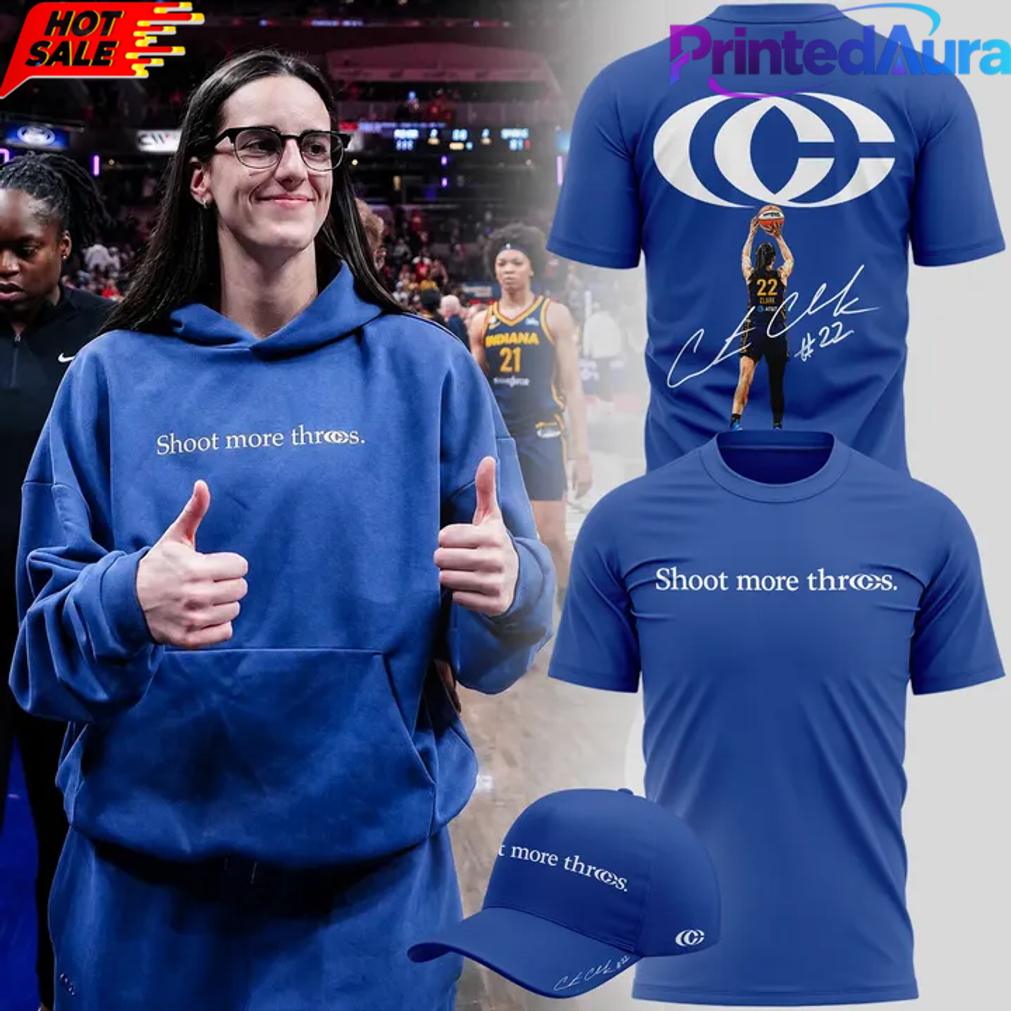 Caitlin Clark “Shoot More Threes” Logo and Signatures Shirt Caitlin Clark “Shoot More Threes” Logo and Signatures Shirt