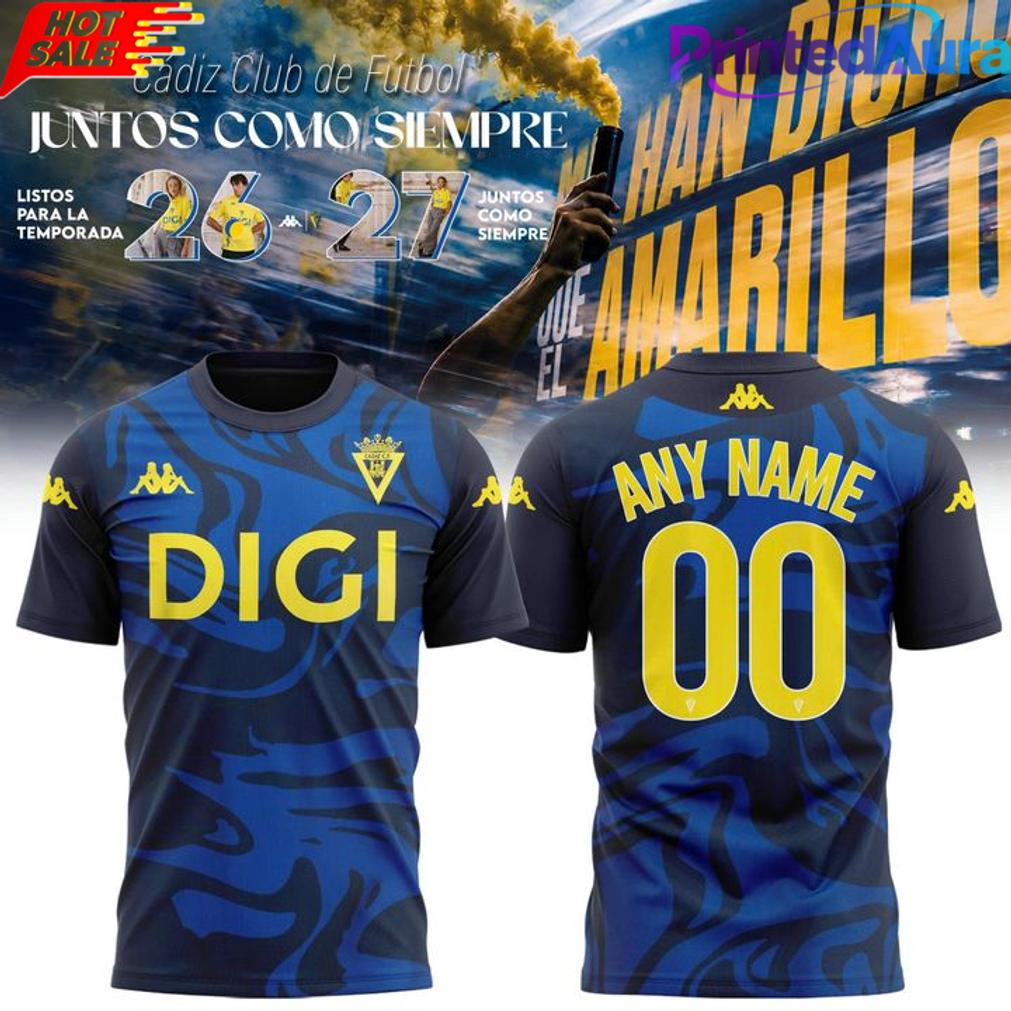 Cádiz CF 2026-27 Pre-Game Training Soccer Jersey Cádiz CF 2026-27 Pre-Game Training Soccer Jersey