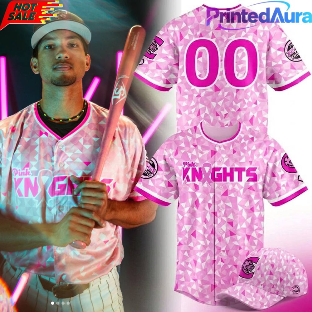 Charlotte Knights Pink Knights 20th Anniversary Custom Jersey Charlotte Knights Pink Knights 20th Anniversary Custom Jersey