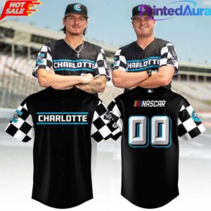 Charlotte Knights x NASCAR Theme 2026 Black Baseball Jersey