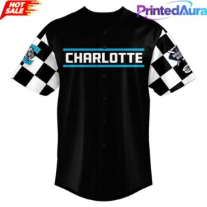 Charlotte Knights x NASCAR Theme 2026 Black Baseball Jersey 1 Charlotte Knights x NASCAR Theme 2026 Black Baseball Jersey 1