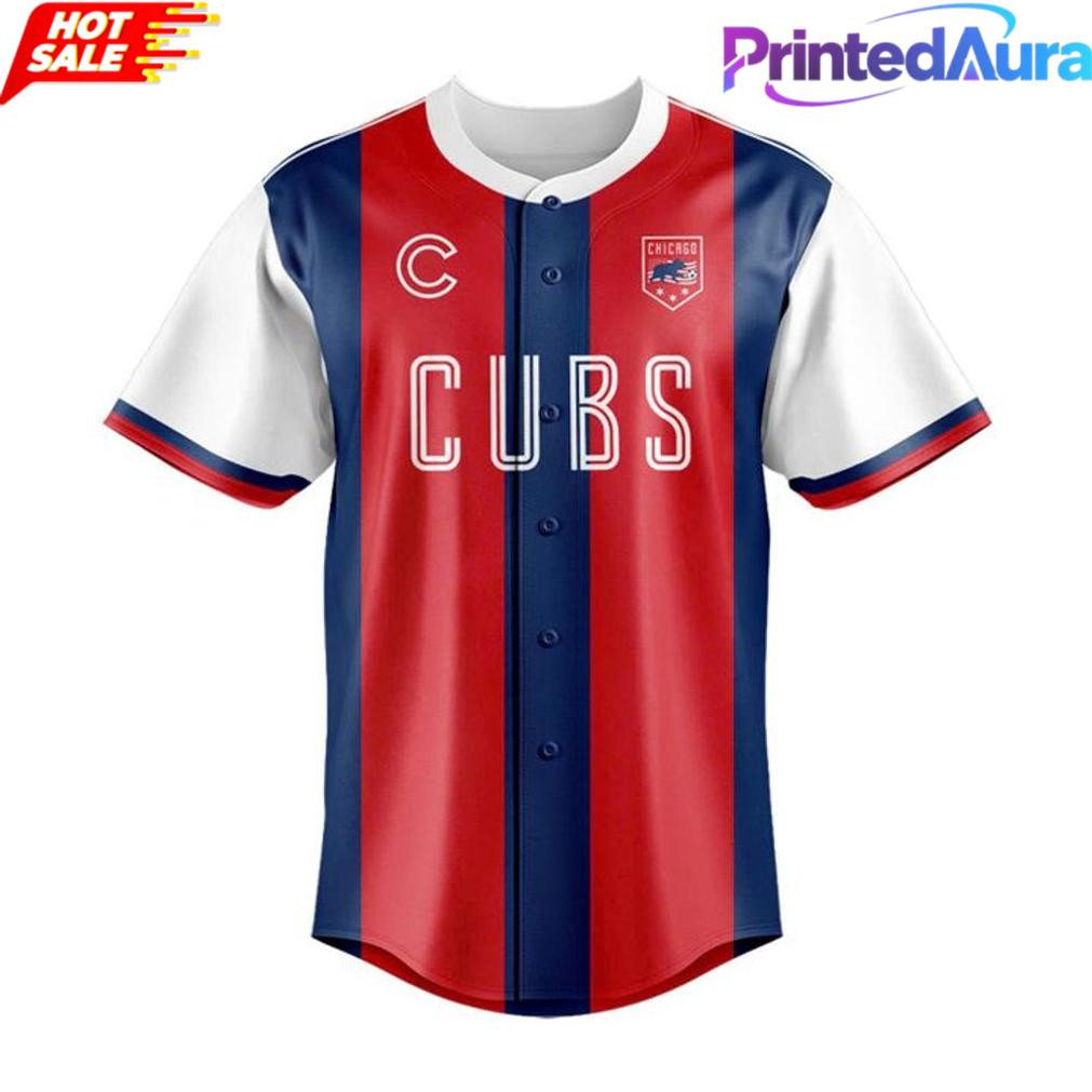 Chicago Cubs US Soccer 2026 Custom Baseball Jersey Chicago Cubs US Soccer 2026 Custom Baseball Jersey