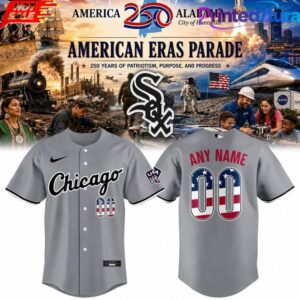 Chicago White Sox USA 250 Fourth of July Road Stadium Baseball Jersey