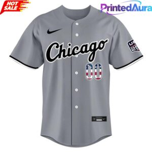 Chicago White Sox USA 250 Fourth of July Road Stadium Baseball Jersey 1
