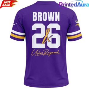 Chris Brown The R&B Tour x Minnesota Vikings Football Jersey 2026 2