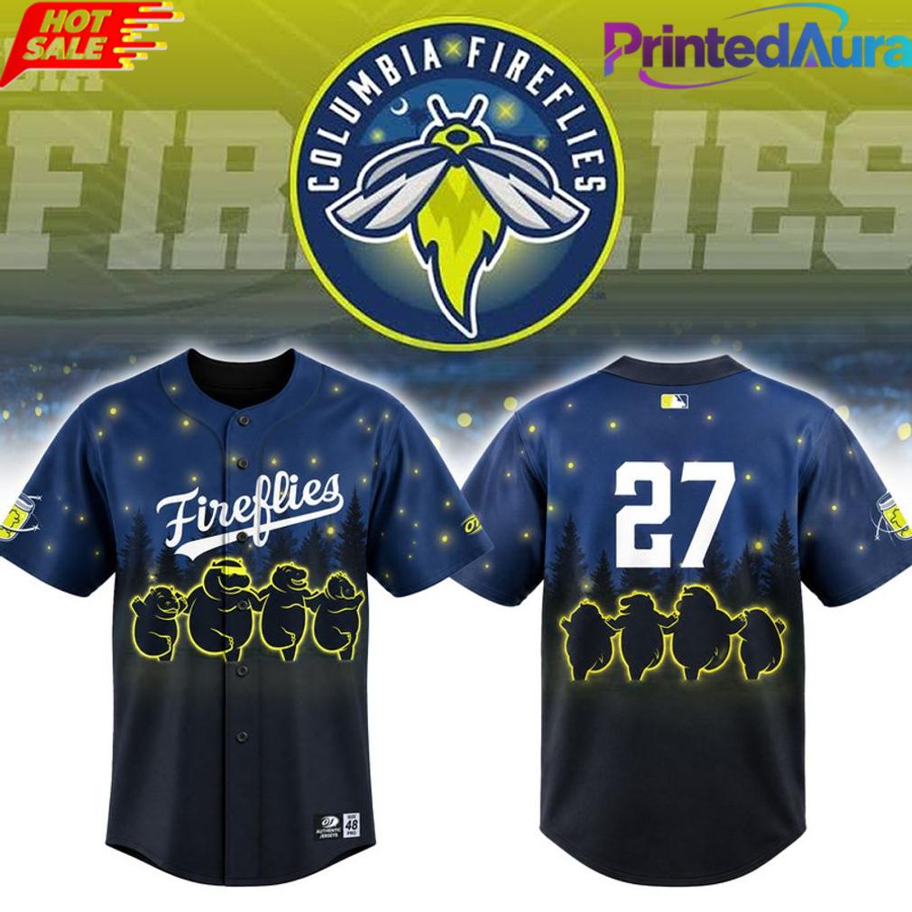 Columbia Fireflies x Synchronized Hippos 2026 Limited Edition Baseball Jersey Columbia Fireflies x Synchronized Hippos 2026 Limited Edition Baseball Jersey