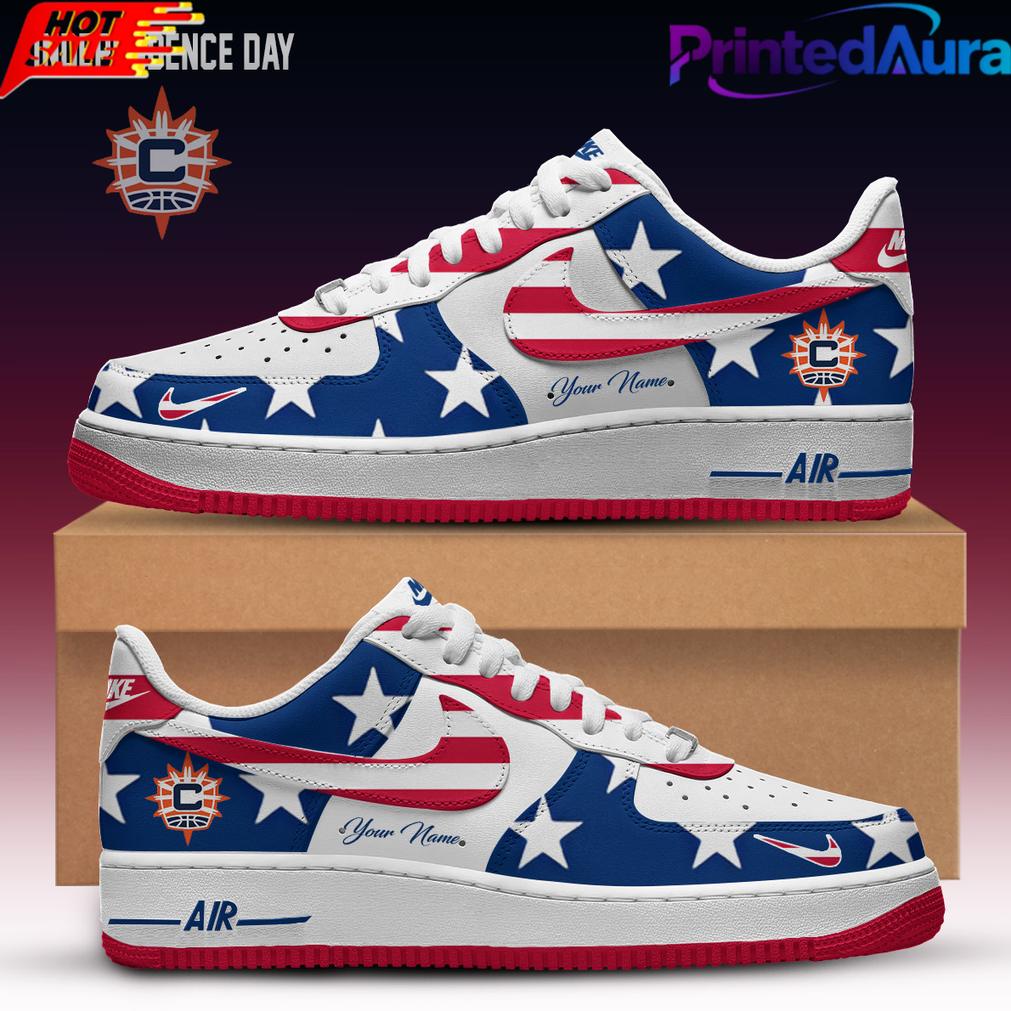 Connecticut Sun x Independence Day Air Force 1 Custom For Fans Connecticut Sun x Independence Day Air Force 1 Custom For Fans