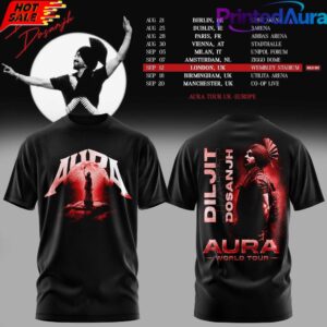 DILJIT DOSANJH Aura World Tour ’26 – Europe & UK Edition Limited Edition T-Shirt