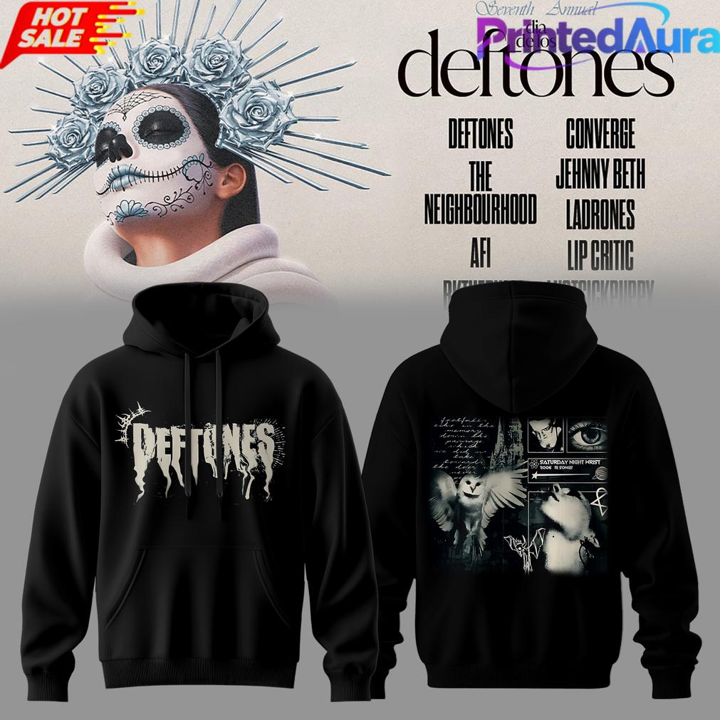 Deftones JAPAN 2026 パーカー XXL 　フライヤー付き Dia De Los Deftones 2026 Black Edition Hoodie - Premium Graphic