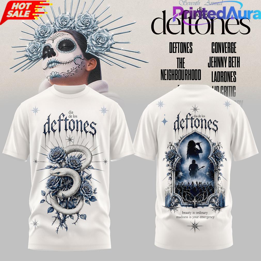 Dia De Los Deftones 2026 White Edition Tee - Premium Graphic