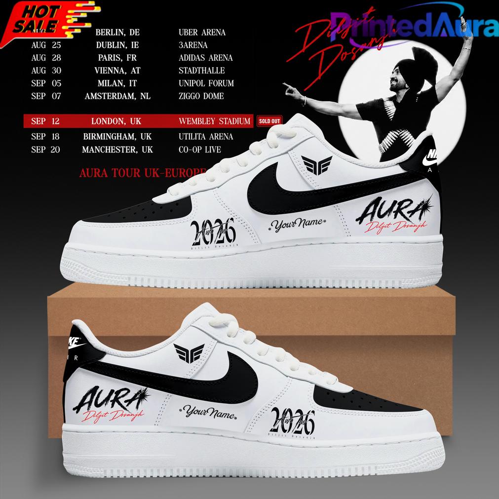 Diljit Dosanjh’s Aura World Tour 2026 Air Force 1 Shoes Diljit Dosanjh’s Aura World Tour 2026 Air Force 1 Shoes