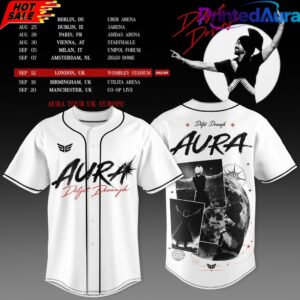 Diljit Dosanjh’s Aura World Tour 2026 Edition Baseball Jersey