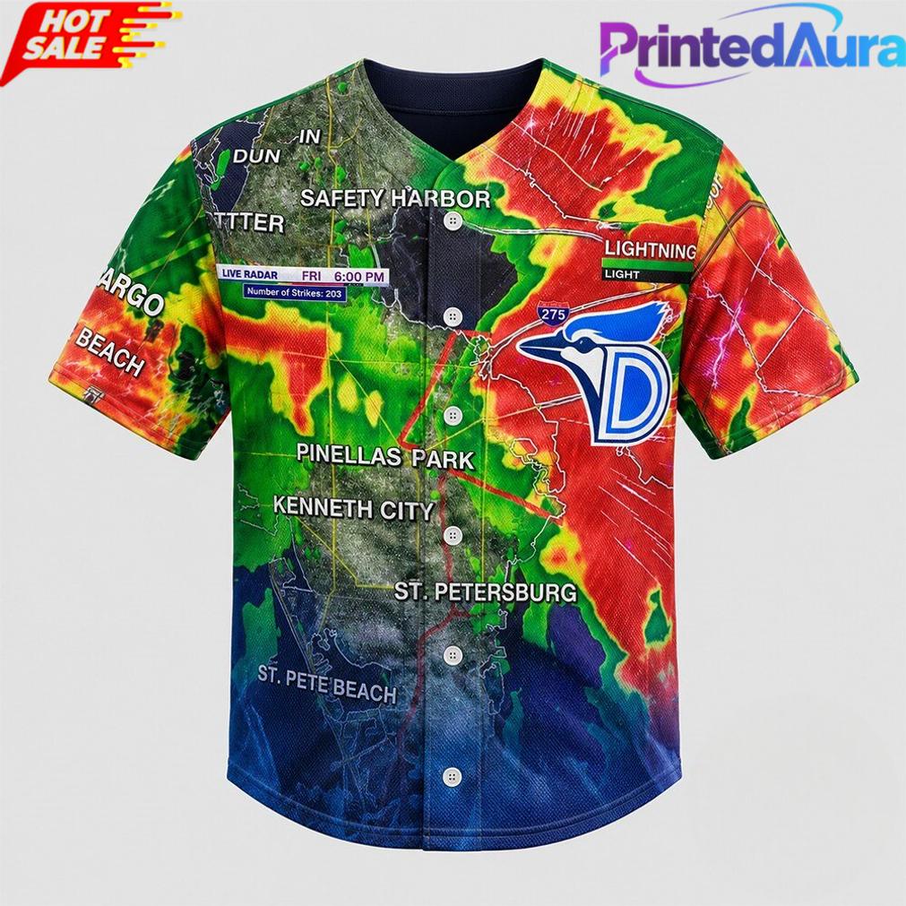 Dunedin Toronto Blue Jays Rain Delay Baseball Jersey Dunedin Toronto Blue Jays Rain Delay Baseball Jersey