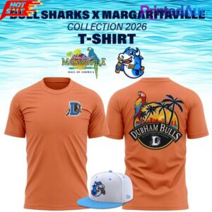 Durham Bulls Bull Sharks x Margaritaville 2026 Tee   CON BỎ HÌNH MŨ ĐI NHÉ