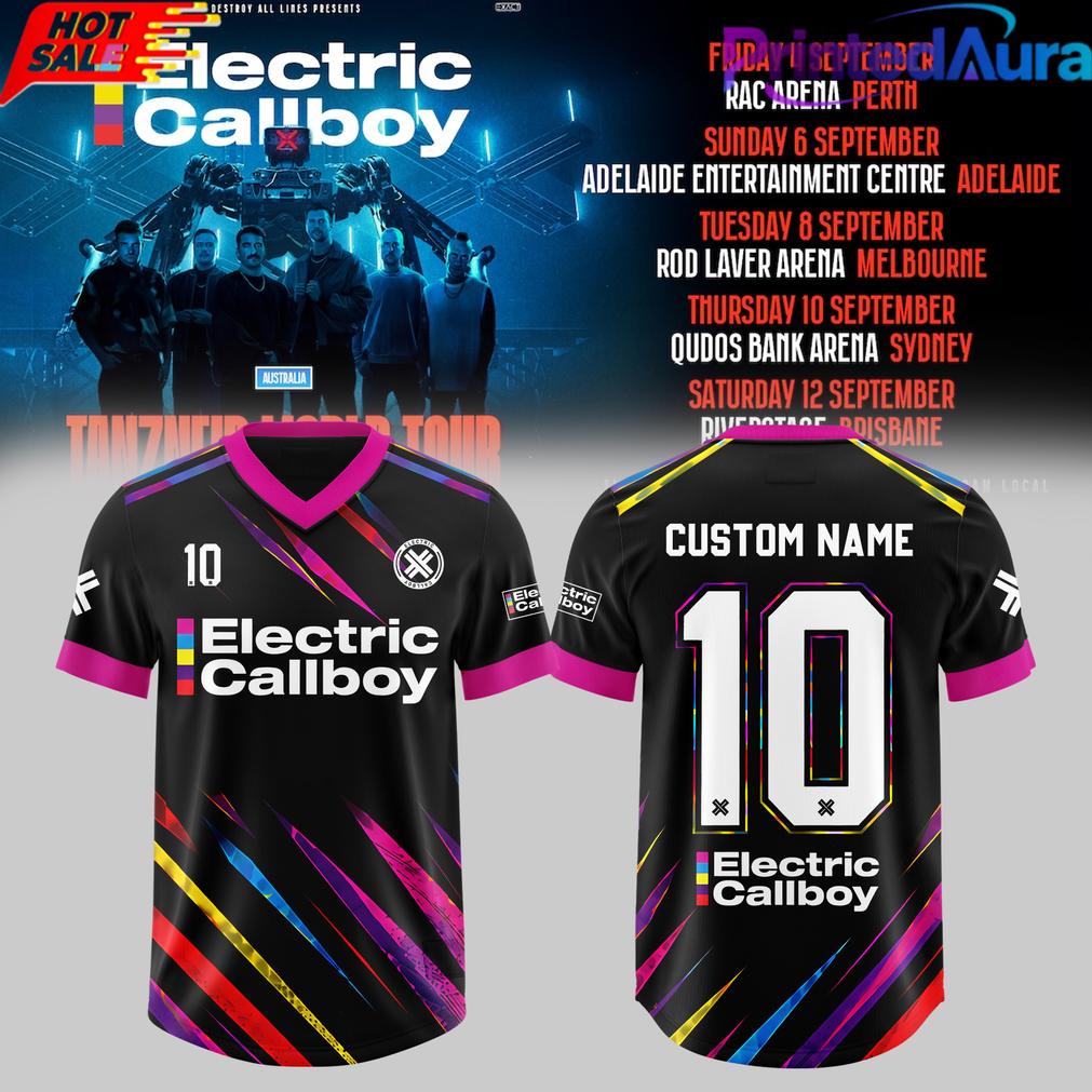 Electric Callboy – TANZNEID World Tour – Australia 2026 Custom Football Jersey Electric Callboy – TANZNEID World Tour – Australia 2026 Custom Football Jersey