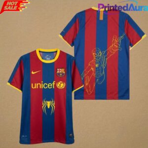 FC Barcelona x Spider Man Graphic Retro Football Jersey